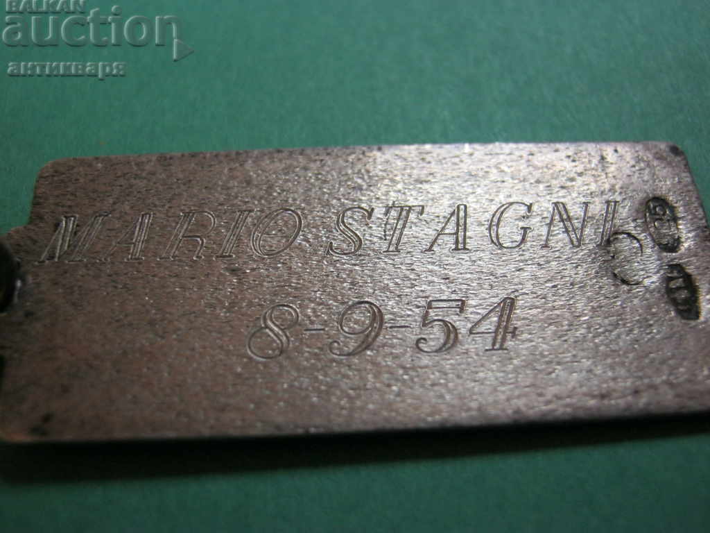 Italian silver soldier tile - 1954 - 5 Italian silver soldier tile - 1954 - 5