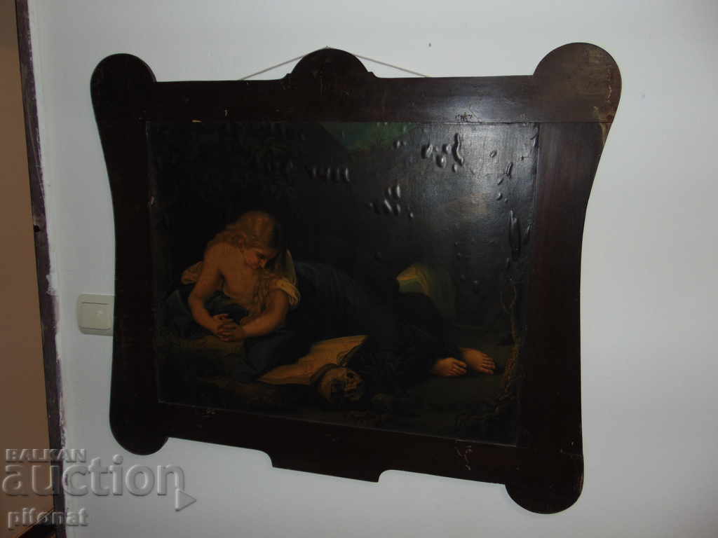 Auction  Old reproduction in a great frame