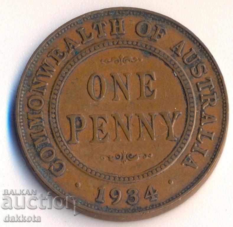 Australia Penny 1934