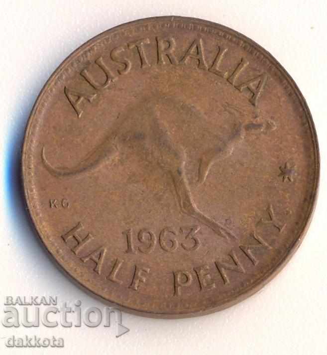 Australia 1/2 penny 1963 an