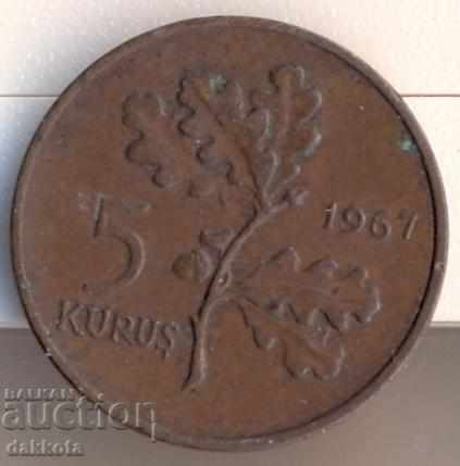 Turkey 5 Currus 1967