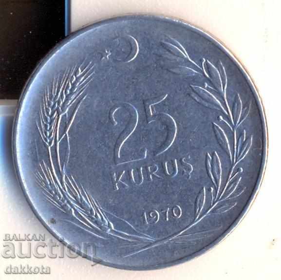 Турция 25 куруш 1970 година