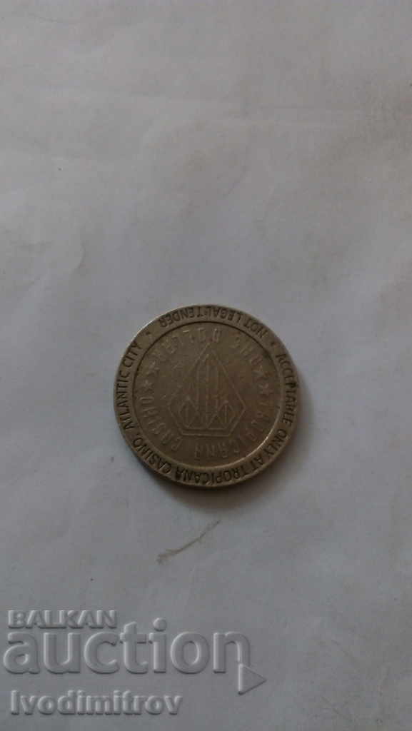 Casino Token 1 $ Un simbol al jocurilor de noroc Dollar Atlantic City cu preț 2.15 BGN | € 1.10