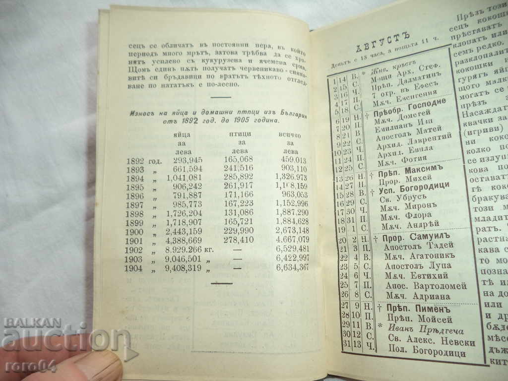 BIRTHDAY CALENDAR FOR 1906 - K. ILIEV - 1906 - 5 BIRTHDAY CALENDAR FOR 1906 - K. ILIEV - 1906 - 5