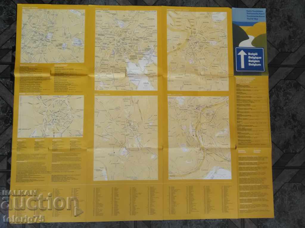 Old Tourist Map of Belgium / Belgique-1974 with price 15.00 BGN | € 7.67
