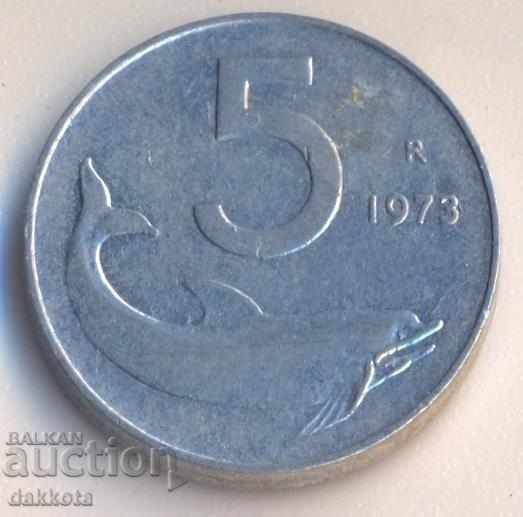Ιταλία 5 λίρες το 1973