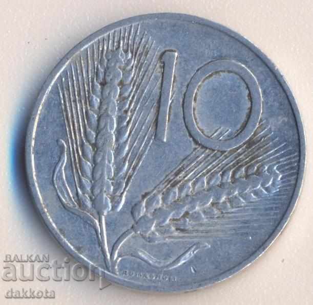 Italia 10 liras în 1968