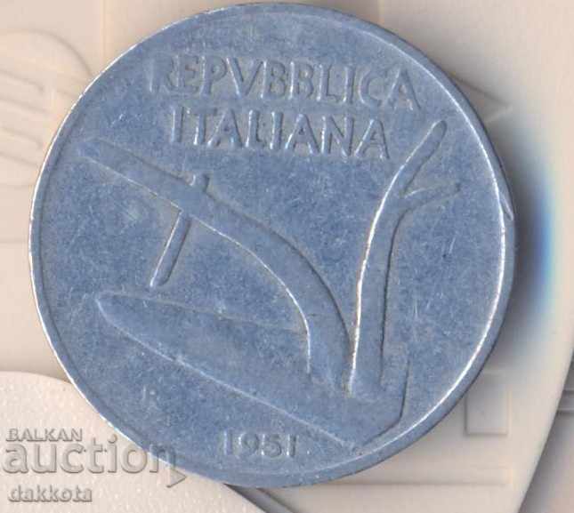 Ιταλία 10 λίρες το 1951 με τιμή 3.50 BGN | € 1.79