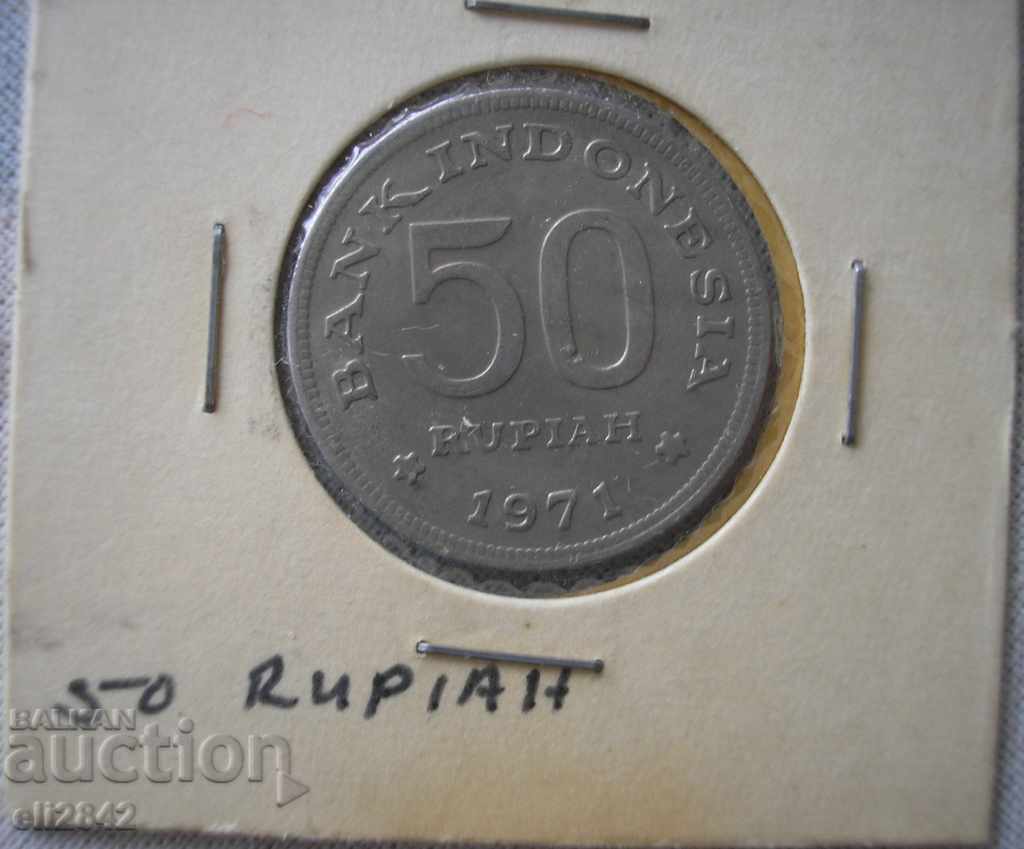 50 rupiah Indonezia 1971