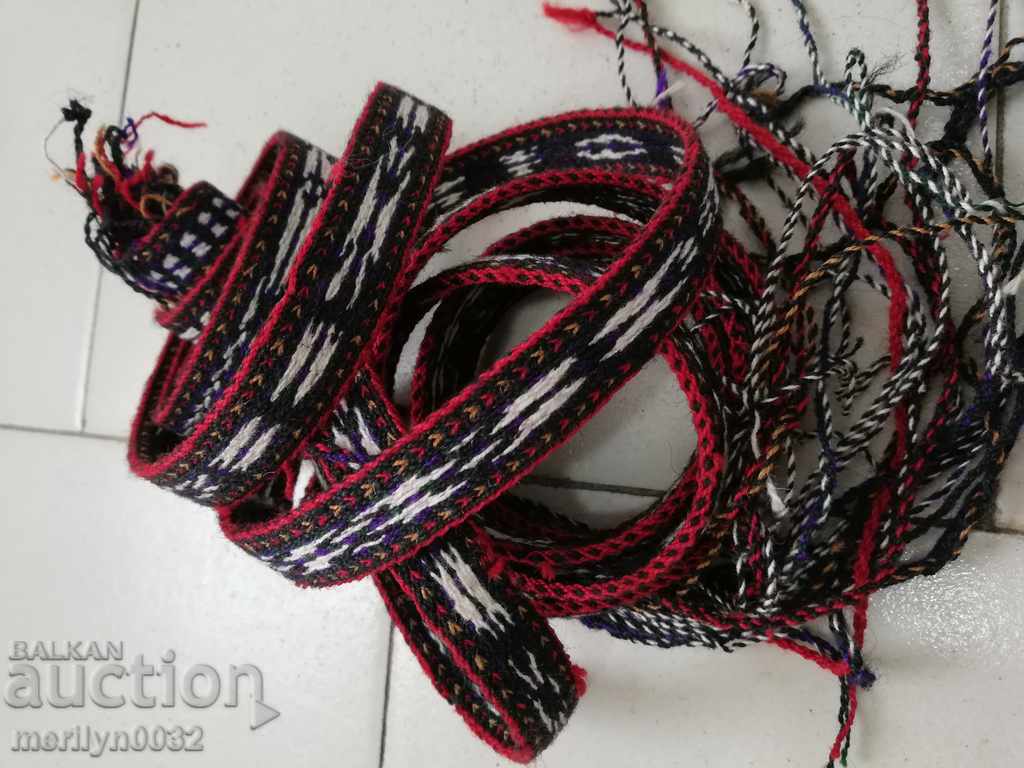 Παλαιός χειροποίητος υφαντός ζώνη αρχές του 20ου αιώνα 3.15 μέτρα φορεσιά με τιμή 115.00 BGN | € 58.80 Παλαιός χειροποίητος υφαντός ζώνη αρχές του 20ου αιώνα 3.15 μέτρα φορεσιά με τιμή 115.00 BGN | € 58.80