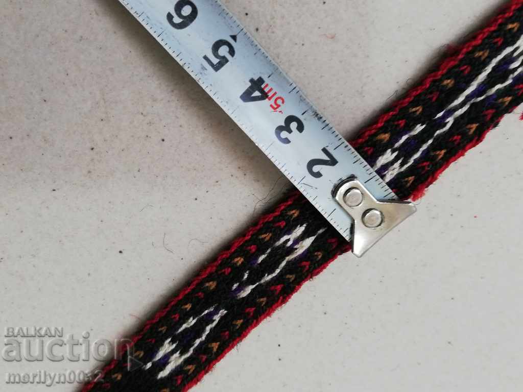 Δημοπρασία Παλαιός χειροποίητος υφαντός ζώνη αρχές του 20ου αιώνα 3.15 μέτρα φορεσιά Δημοπρασία Παλαιός χειροποίητος υφαντός ζώνη αρχές του 20ου αιώνα 3.15 μέτρα φορεσιά