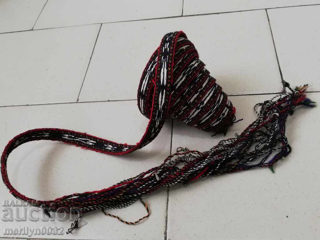 Παλαιός χειροποίητος υφαντός ζώνη αρχές του 20ου αιώνα 3.15 μέτρα φορεσιά - 6 Παλαιός χειροποίητος υφαντός ζώνη αρχές του 20ου αιώνα 3.15 μέτρα φορεσιά - 6