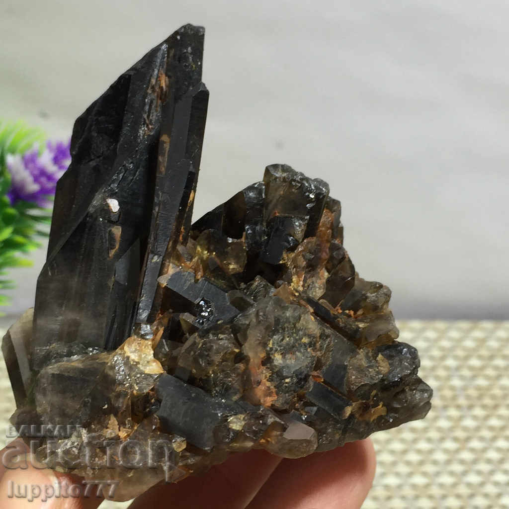 natural smoky quartz druza - 5 natural smoky quartz druza - 5
