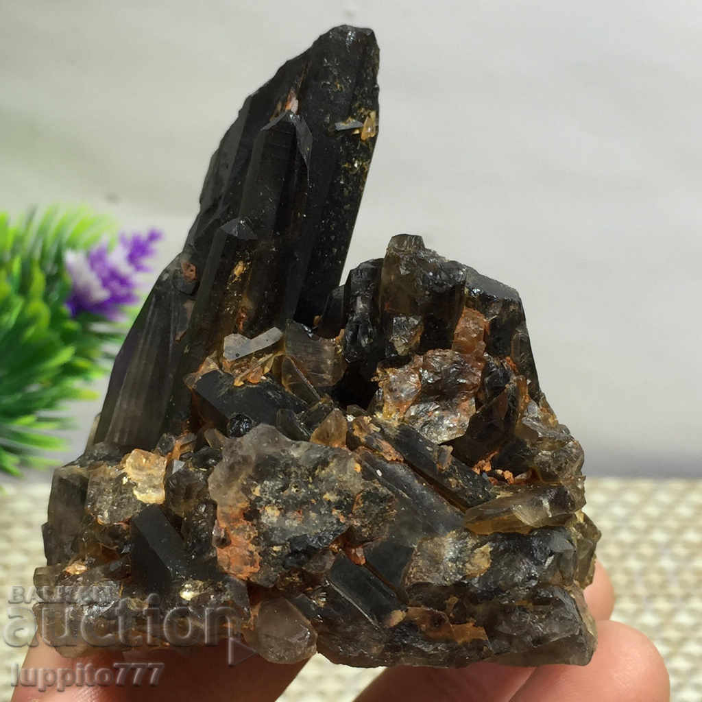 natural smoky quartz druza - 6 natural smoky quartz druza - 6