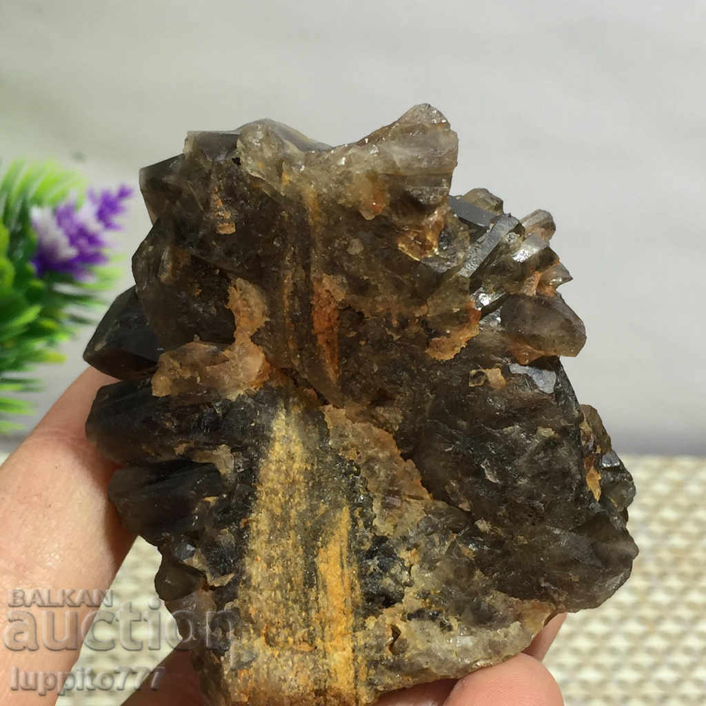 natural smoky quartz druza - 7 natural smoky quartz druza - 7