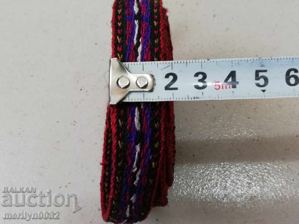 Auction Old hand-knitted belt 1.95 meters belt costume belt Auction Old hand-knitted belt 1.95 meters belt costume belt
