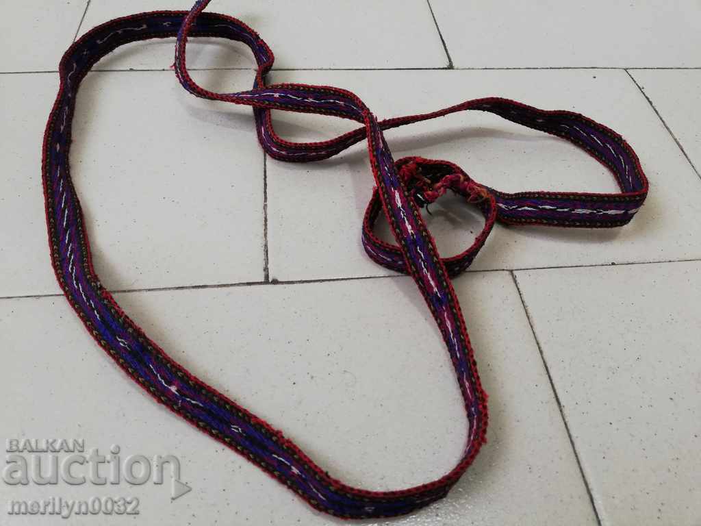 Old hand-knitted belt 1.95 meters belt costume belt - 5 Old hand-knitted belt 1.95 meters belt costume belt - 5