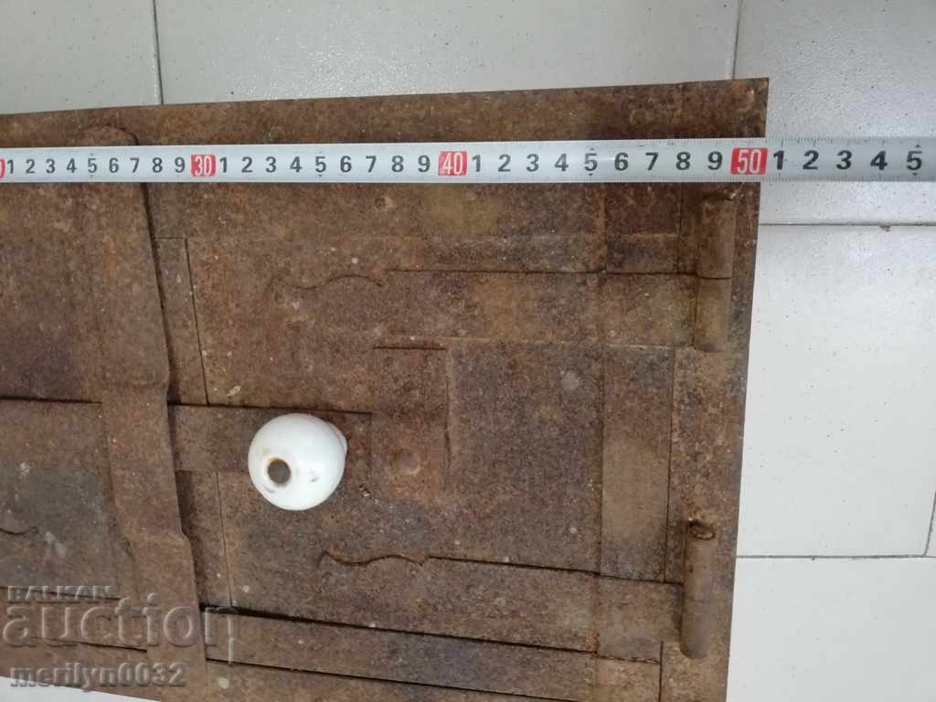 Auction An old door from a stove fireplace jam Auction An old door from a stove fireplace jam