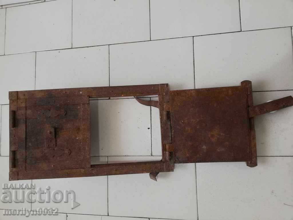 An old door from a stove fireplace jam - 5 An old door from a stove fireplace jam - 5