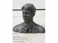Metal bust Sergei Esenin figure plastic figure