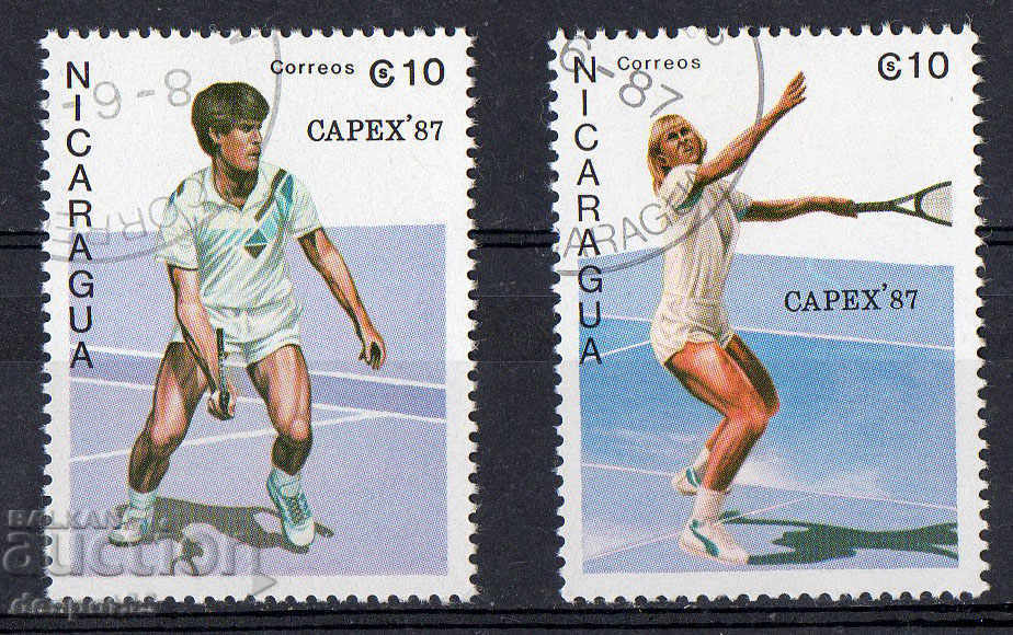 1987. Никарагуа. Филателно изложение  "CAPEX '87" - Торонто.
