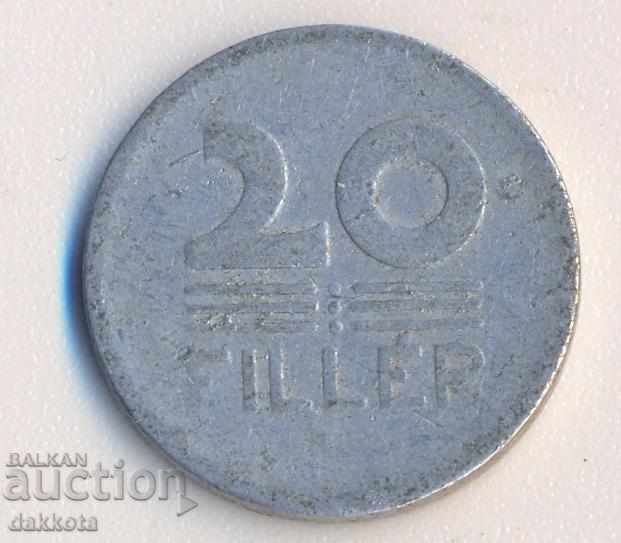 Hungary 20 fillets 1958