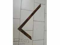 Old hammer angle wooden tool forged iron