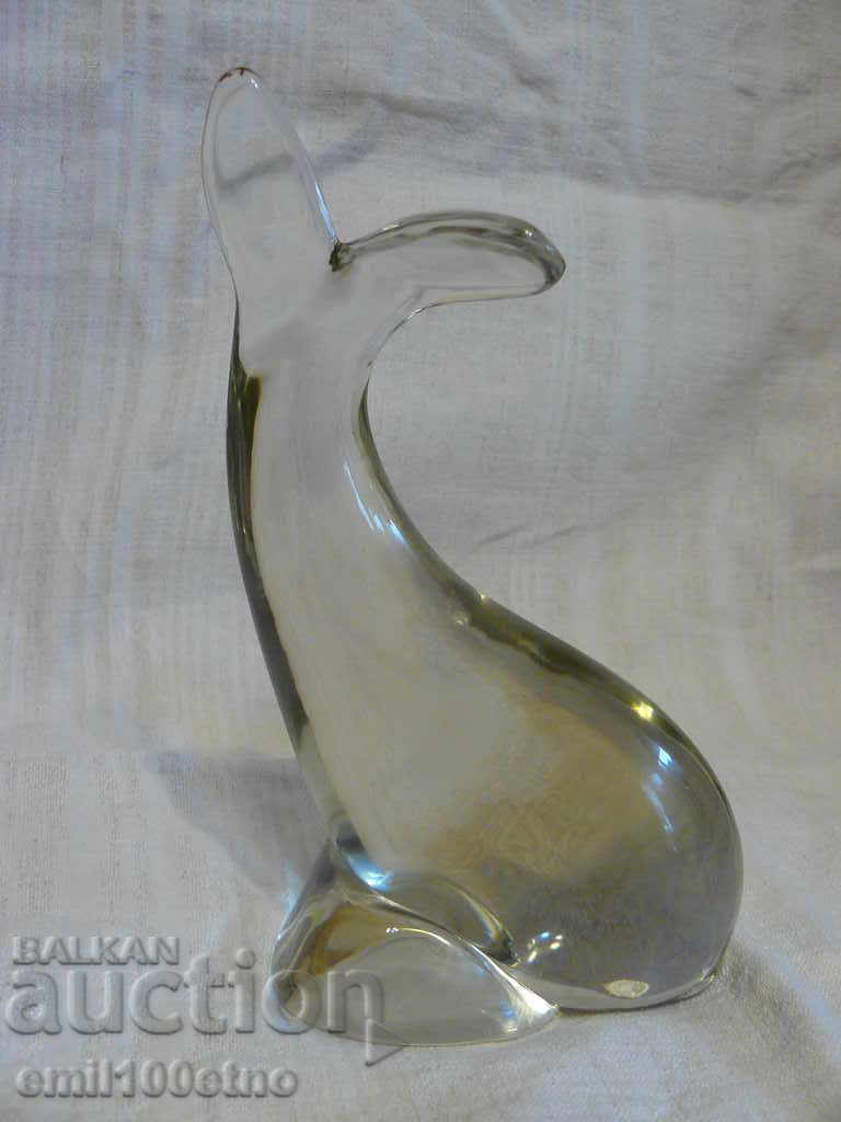 Auction Massive glass figure - a fish-shaped watermelon Auction Massive glass figure - a fish-shaped watermelon