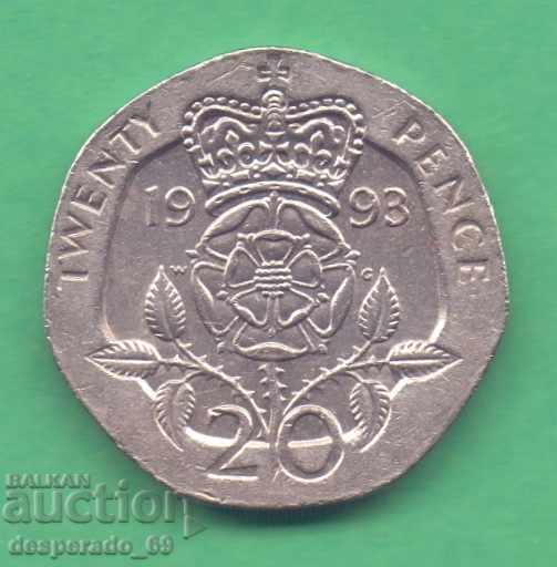 20 pence 1993 GREAT BRITAIN 20 pence 1993 GREAT BRITAIN