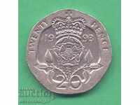 (¯`'•.¸ 20 πένες 1993 ΗΝΩΜΕΝΟ ΒΑΣΙΛΕΙΟ ¸.•'´¯)