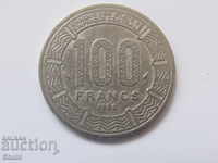Чад - 100 франка, 1990 г.  (рядка)-337 m