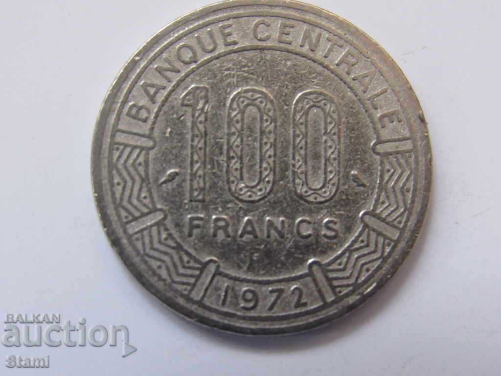 Chad - 100 francs, 1972 (rare) -347 m