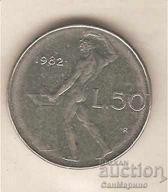 + Italia 50 de lire sterline 1982