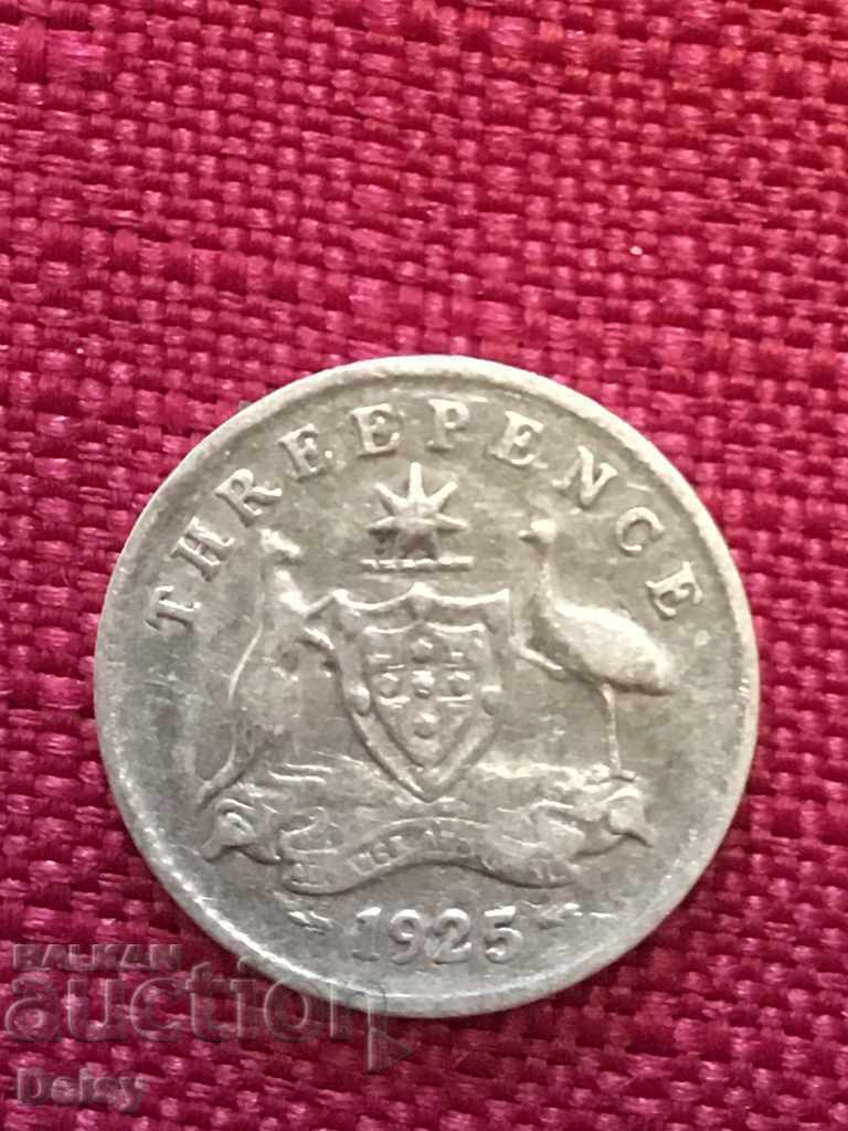 Australia 3 pence 1925. (2)