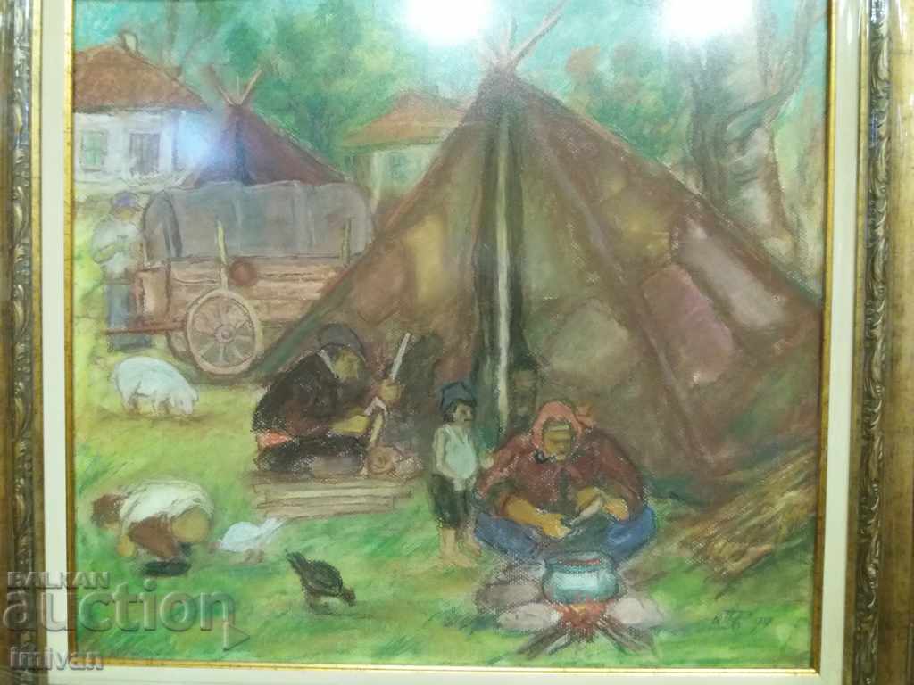 painting KOSTADIN BODUROV (1928-2011) with price 1200.00 BGN | € 613.55 painting KOSTADIN BODUROV (1928-2011) with price 1200.00 BGN | € 613.55