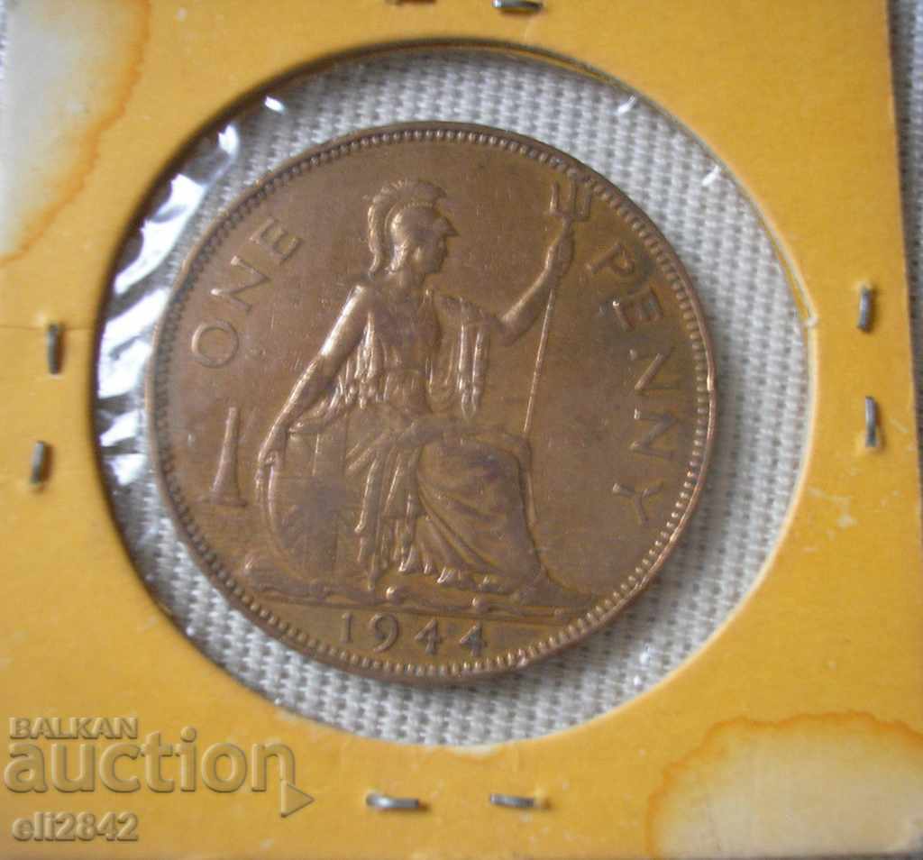 1 penny Marea Britanie 1944