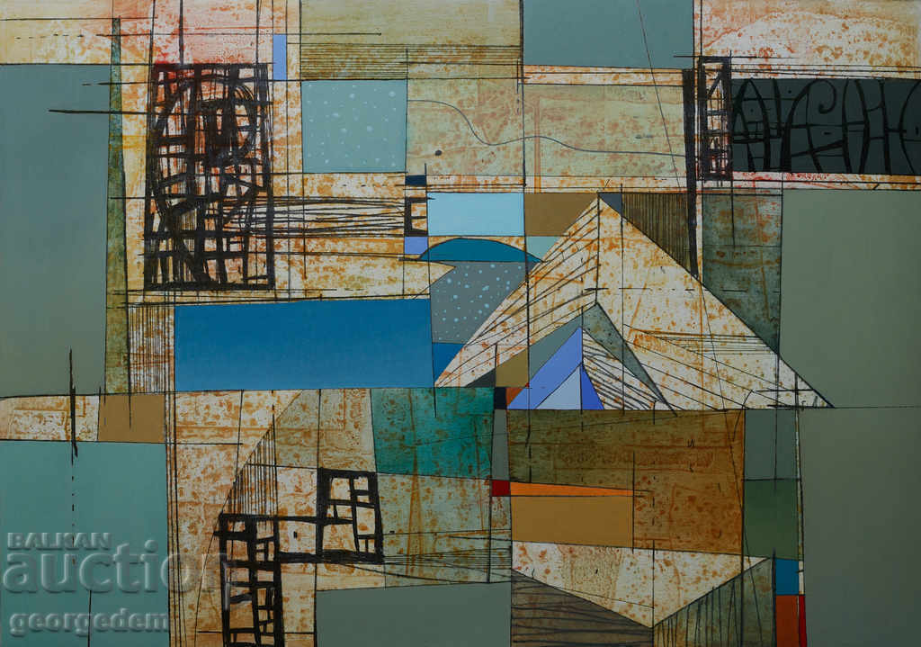 painting, oil, cardboard with price 650.00 BGN | € 332.34