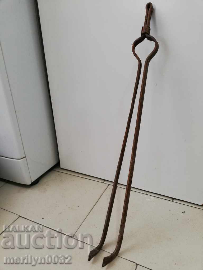 Παλιά το πόκερ, λαβίδες, σφυρήλατο σίδερο pishnik - 5