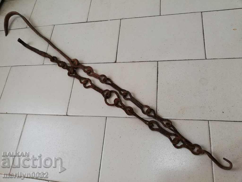 Παράδοση Παλιά πλαστά αλυσίδα άγκιστρο, άγκιστρα κρεμάστρα αλυσίδα ξέσπασμα