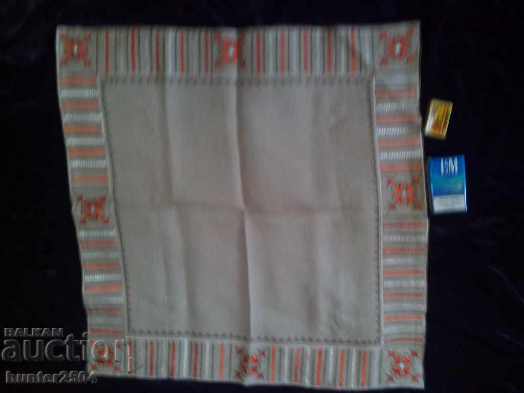 CHECK, linen panama, bedspread 60X60 cm. bedspread, hand-sewn. with price 29.95 BGN | € 15.31 CHECK, linen panama, bedspread 60X60 cm. bedspread, hand-sewn. with price 29.95 BGN | € 15.31