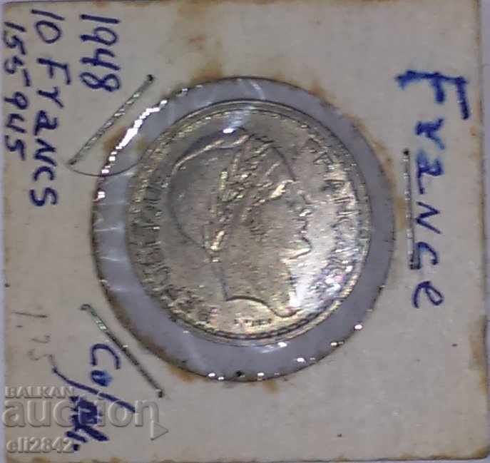 10 franci Franța 1948