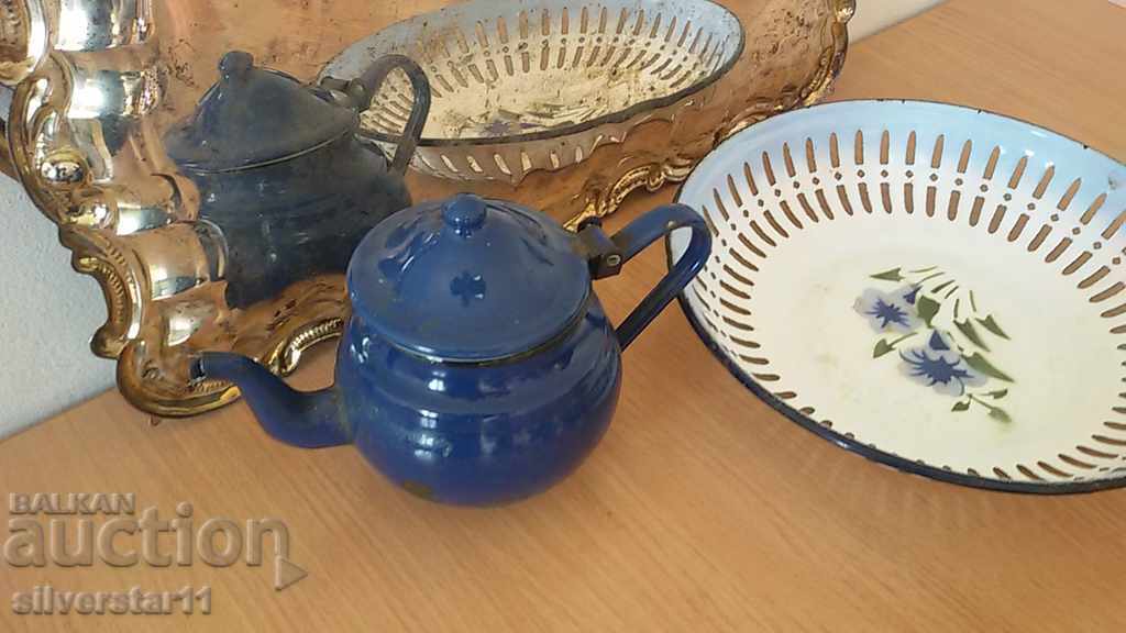 Παρτίδα εμαγιέ τσαγιού Platinum Retro Soc - 7 Παρτίδα εμαγιέ τσαγιού Platinum Retro Soc - 7