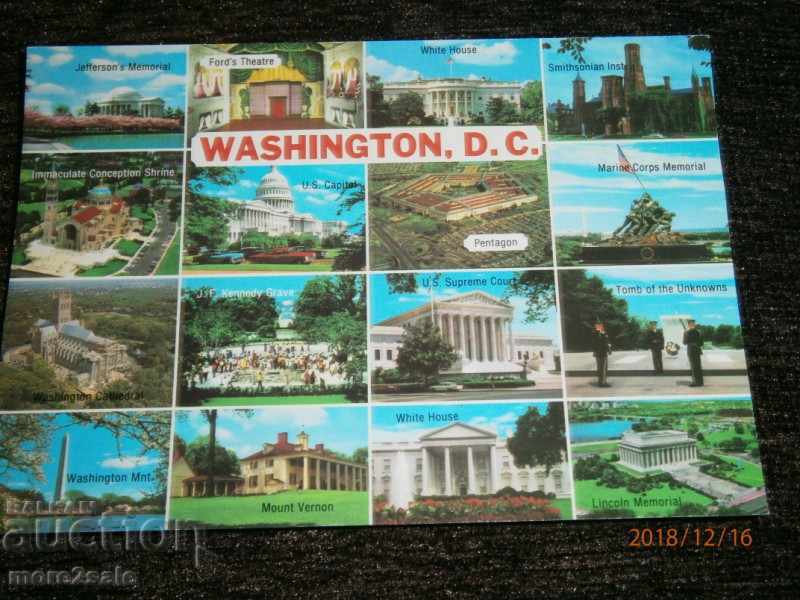Καρτ ποστάλ - WASHINGTON DS - WASHINGTON D.C - ΗΠΑ - ΔΕΝ ΤΑΞΙΔΕΥΟΥΝ
