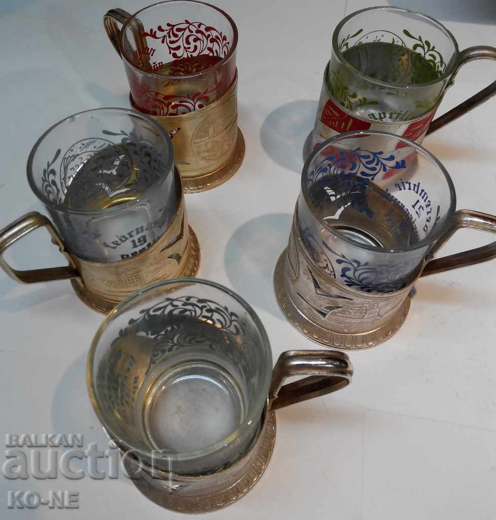 Teeming with tea cups USSR
