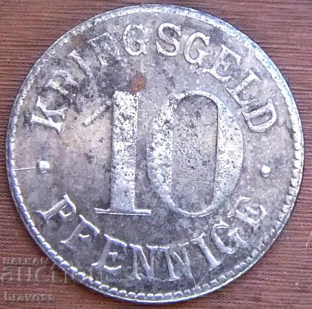 Germany 10 pf. KRIEGSGELD/HEILDELBERG