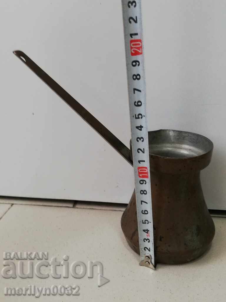 Old copper tin, coffee, baker, copper pot - 7