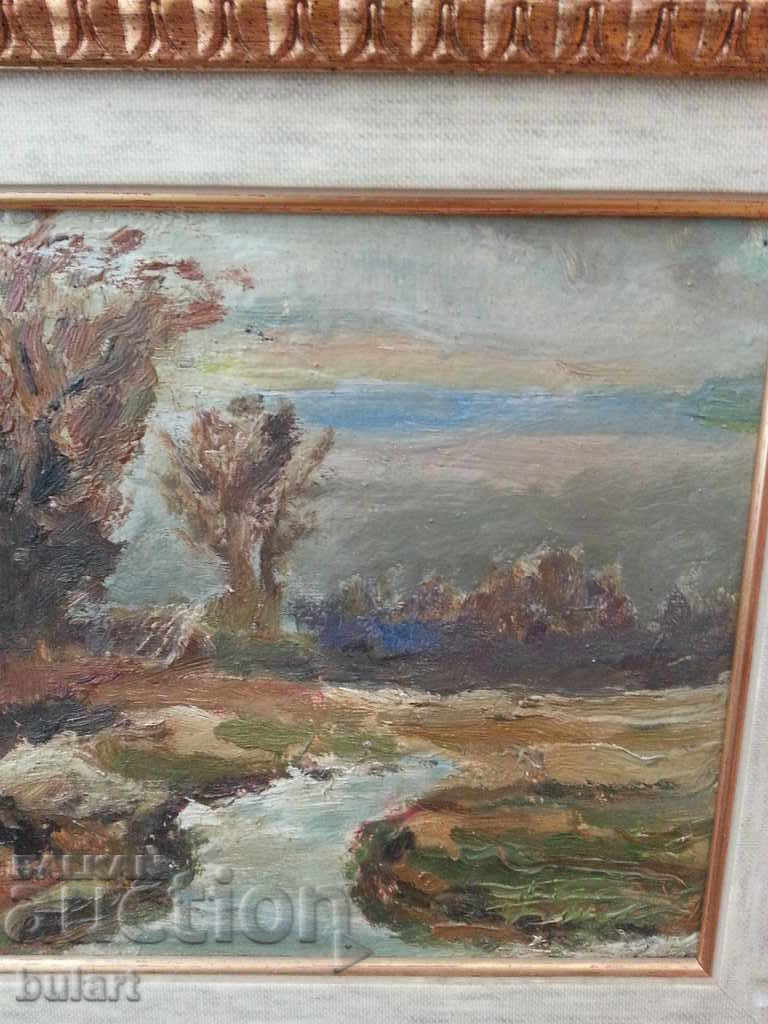 Delivery of Painting "Landscape with the river" Asen Nikolov.Material.Identification Delivery of Painting "Landscape with the river" Asen Nikolov.Material.Identification