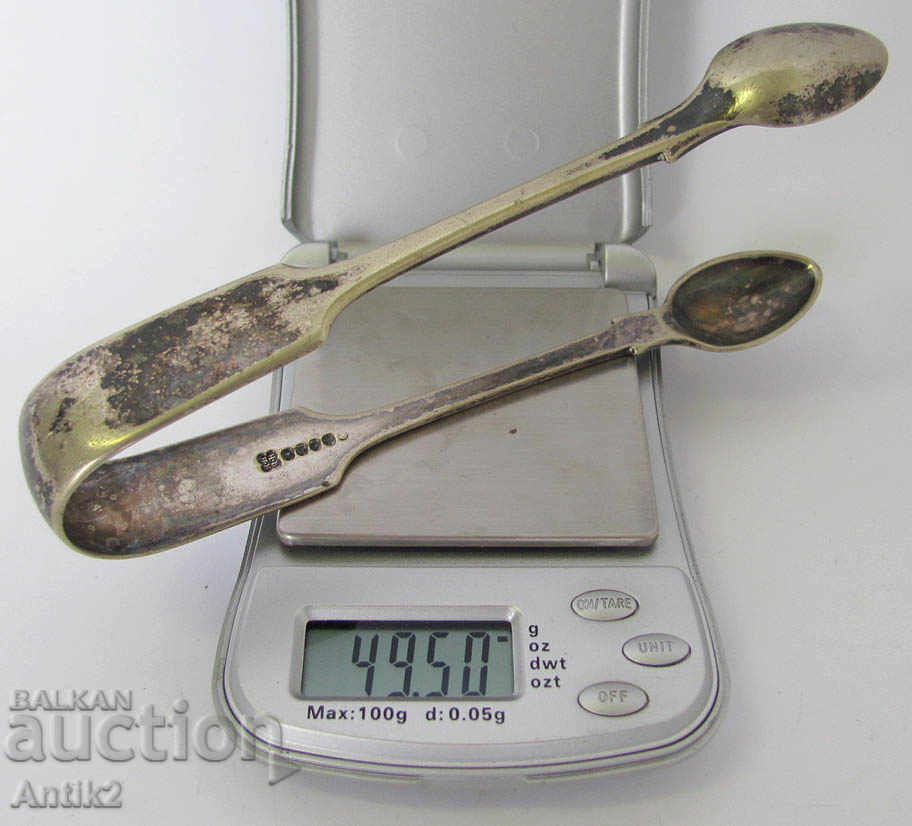 Auction Sterling silver Ice clip England, silver Auction Sterling silver Ice clip England, silver