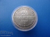 Oldenburg 2½ Groscha 1858 In Rare