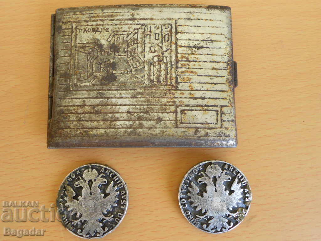 Табакера монета герб знак